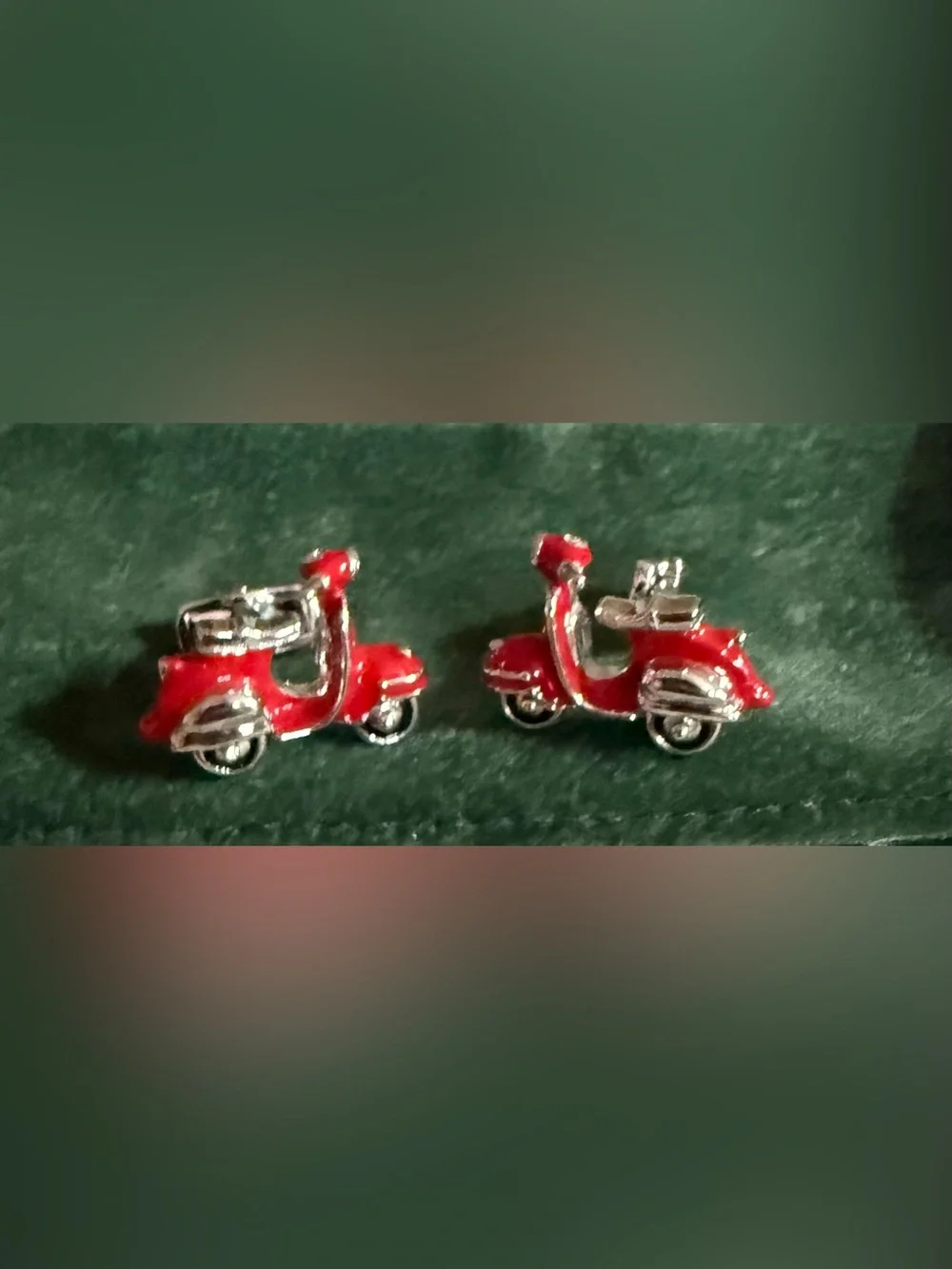 Red Vespa Scooter Cuff Links  - one of a kind!